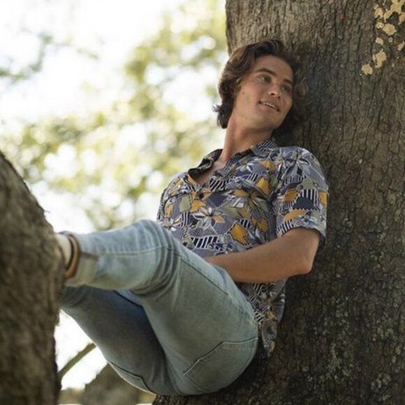 Native Youth Geo Flora Short Sleeve Button-Down Shirt ASO John B in Outer Banks - Picture 10 of 10